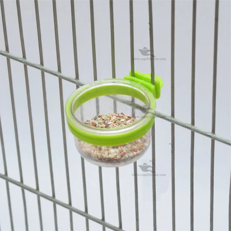 Crystal Ring Pot - Grit & Softfood Pot Ideal for Small Birds
