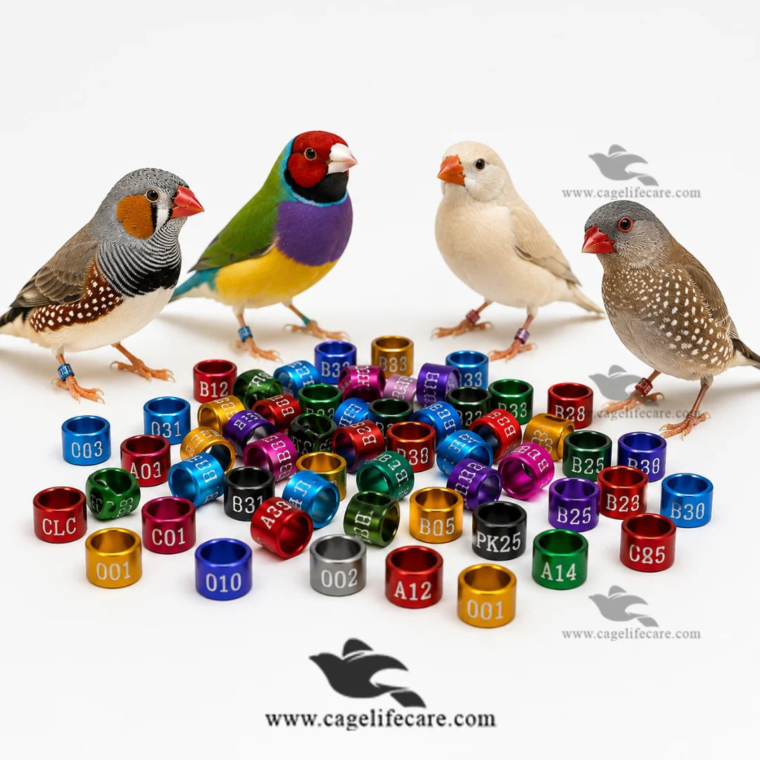 Customised Finch Rings Aluminium Color Bird Rings
