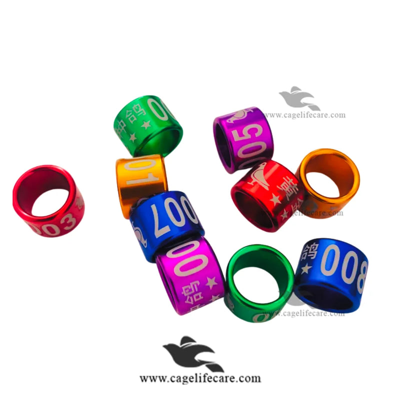 Customised Finch Rings — Aluminium Color Rings for Finch Identification and Tracking
