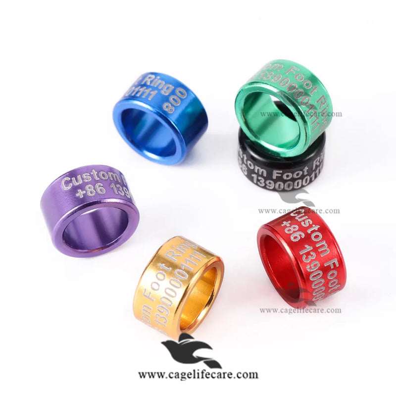 Customised Java Sparrow Rings — Aluminium Color Rings for Java Sparrow Identification and Tracking
