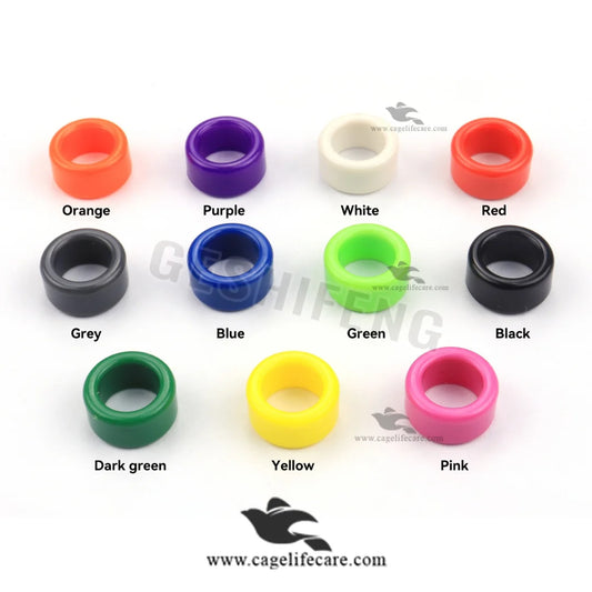 Customized plastic pigeon rings in multiple sizes and colors