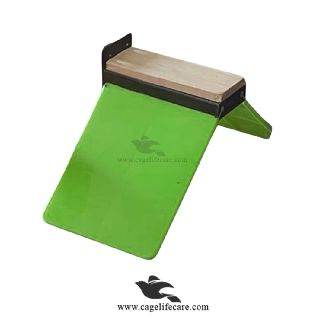 Detachable Folding Pigeon Perch Stand - Washable V-Type Rest Green