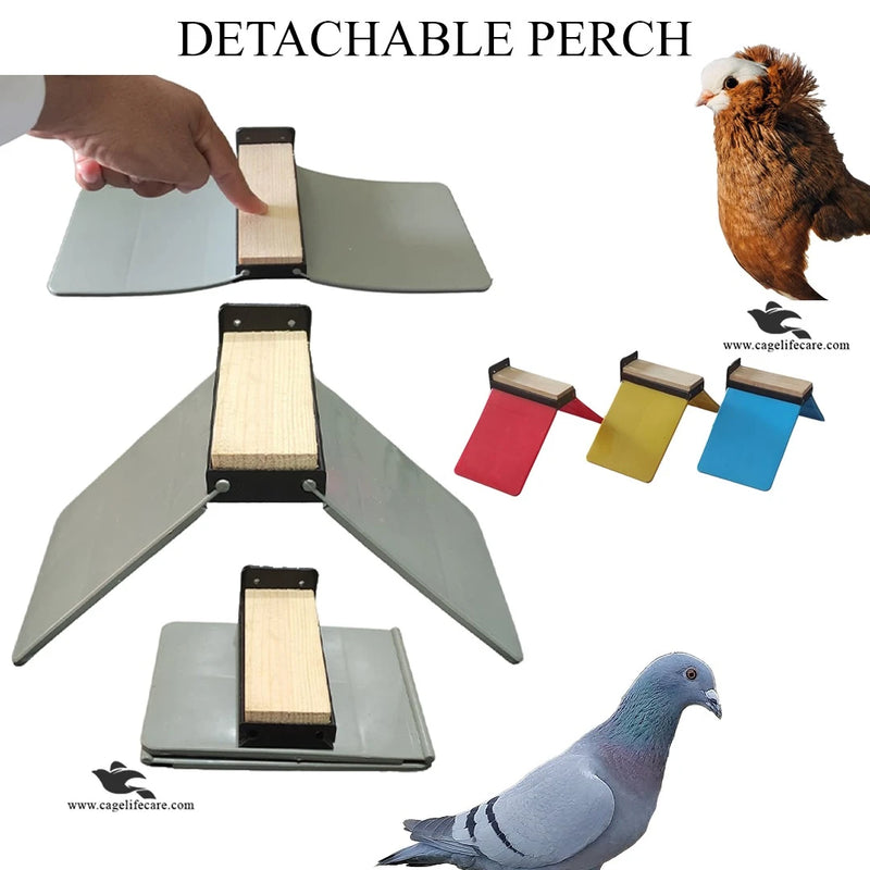 Detachable Folding Pigeon Perch Stand - Washable V-Type Rest