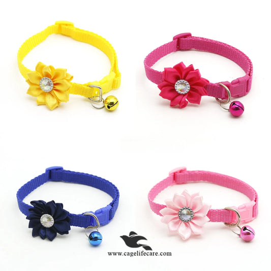 Diamond Flower Cat Collar
