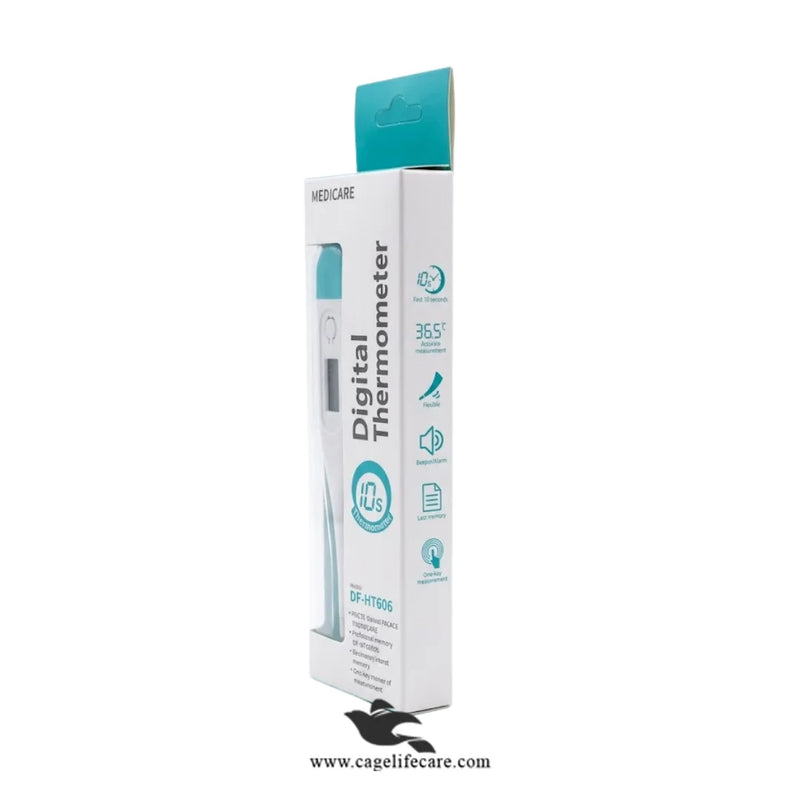 Digital Veterinary Thermometer — Imported Regular Size for Cattle, Livestock & Farm Animals