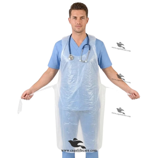Disposable polythene apron for farmers and veterinary doctors
