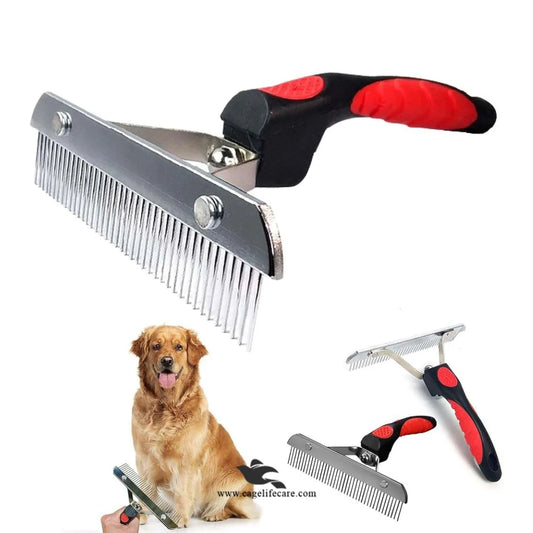 Dog Grooming Undercoat Rake Brush X-Large for Medium and Large Breeds