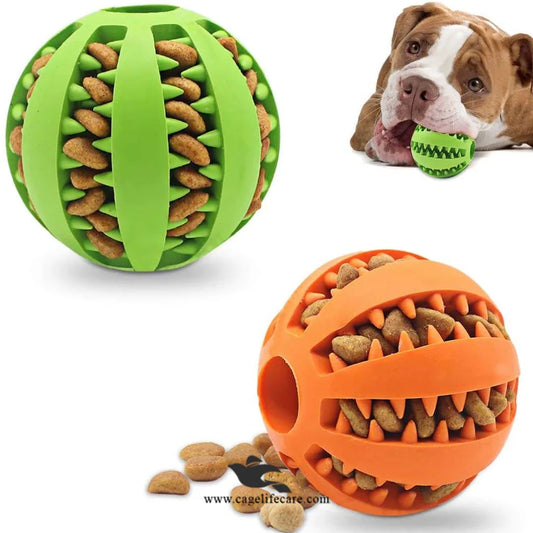 Dog Treat Rubber Ball for Small and Large Dogs