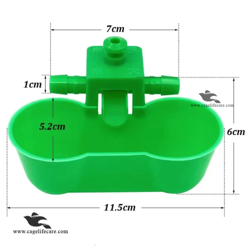 Double Drinking Bowl – Auto Waterer for Birds