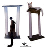 Double Pole Cat Scratcher with Play Ball & Wall Sit – 80cm Height
