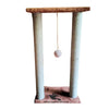 Double Pole Cat Scratcher with Play Ball & Wall Sit – 80cm Height