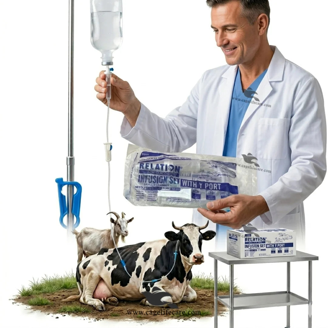 Drip set with Y Port for livestock animals Pakistan