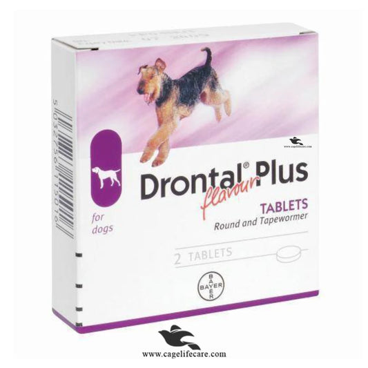 Drontal Plus for Dogs (1 Tablet) – Broad Spectrum Dewormer for Puppies & Adult Dogs