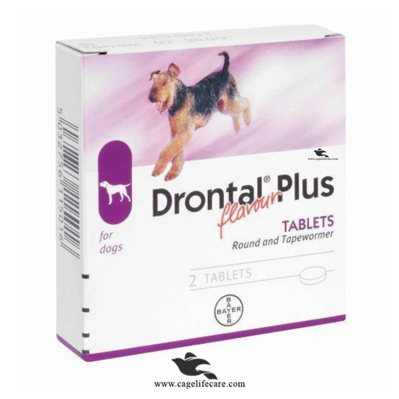 Drontal Plus for Dogs (1 Tablet) – Broad Spectrum Dewormer for Puppies & Adult Dogs