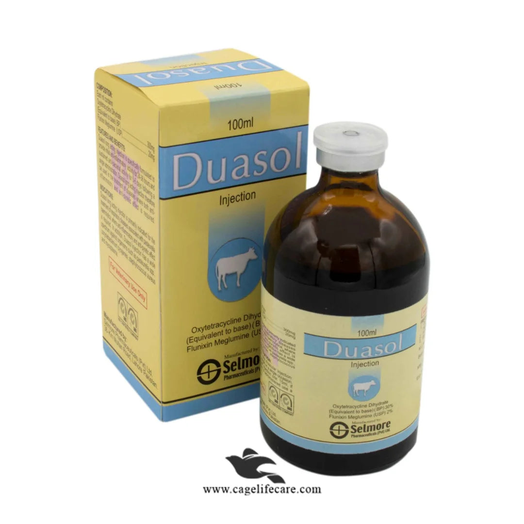Duasol LA Injection – Long-Acting Antibiotic & Anti-Inflammatory for Cattle
