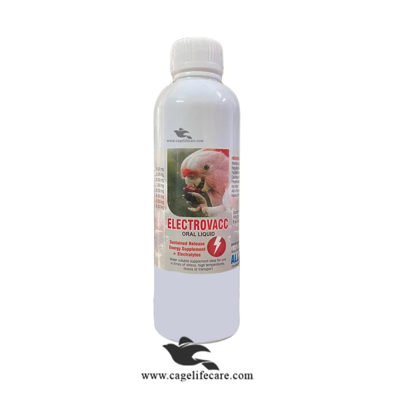 ELECTROVACC – Electrolytes & Energy Supplement for Birds