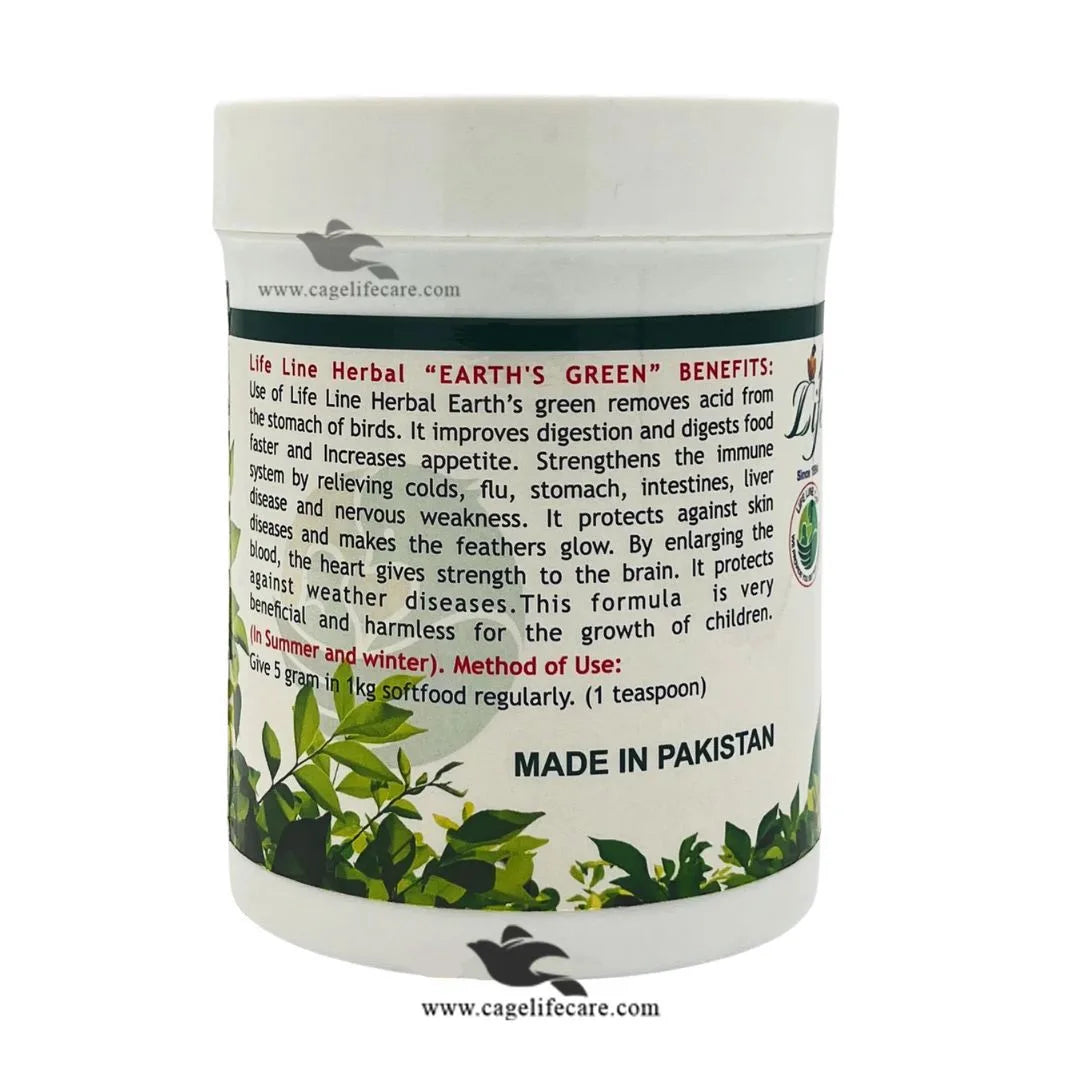 Earth’s Green – Herbal Supplement for Breeding, Growth & Immunity in Birds