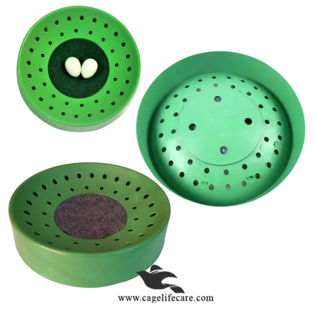 Economical Nest Bowl for Pigeons & Doves 8.5inch front and back view