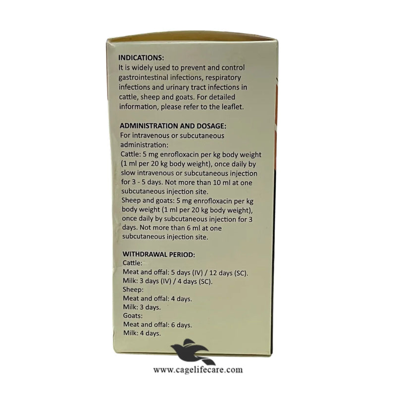 Enroflox 10% Injection – Imported (Made in China) for Livestock
