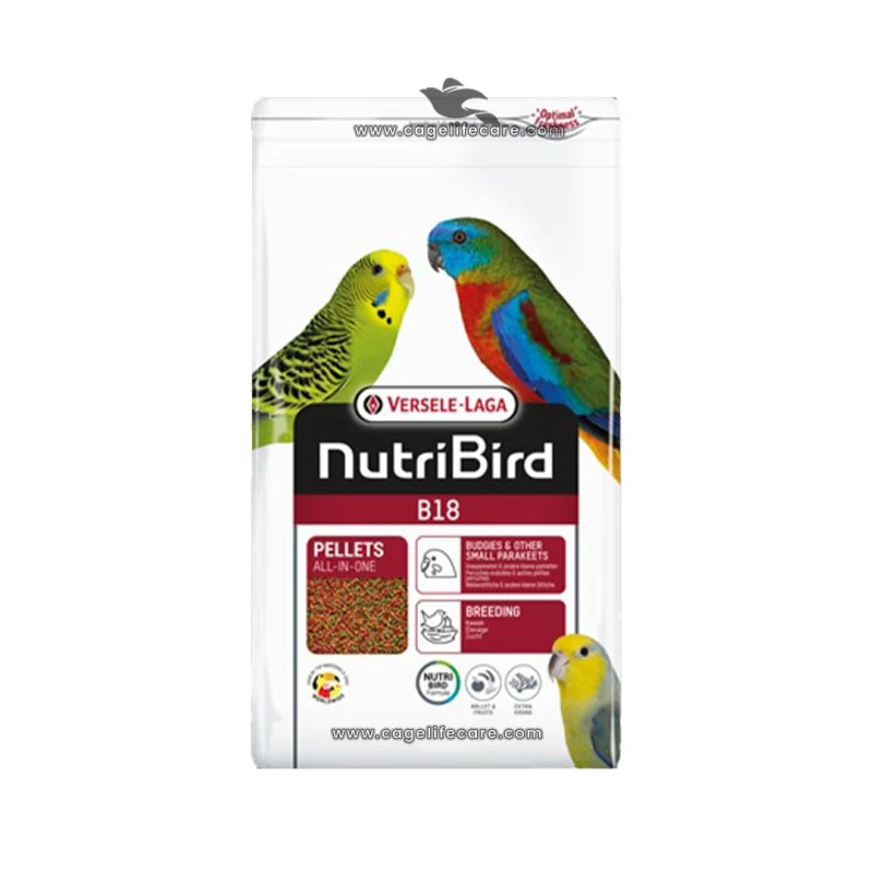 NutriBird B-18 Breeding Food for Budgies & Small Parakeets