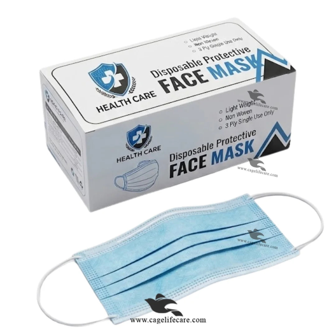 Cage Life Care blue surgical mask for animal care