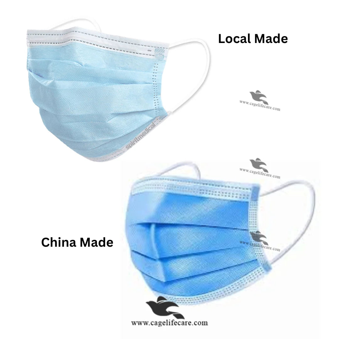 Blue facemask imported and local for farmers and vets