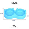 Double Face Cat Feeding & Water bowl/Pot for Pets
