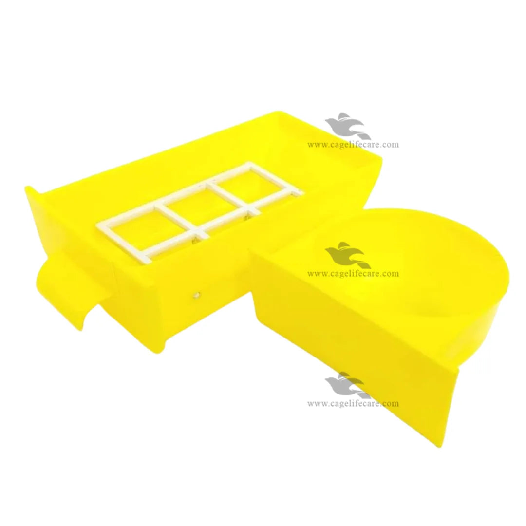 Feed Bowl with Fixed Grill - High-Quality Seed Pot for Birds