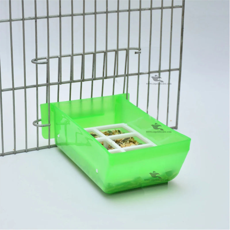 Feed Bowl with Fixed Grill - High-Quality Seed Pot for Birds