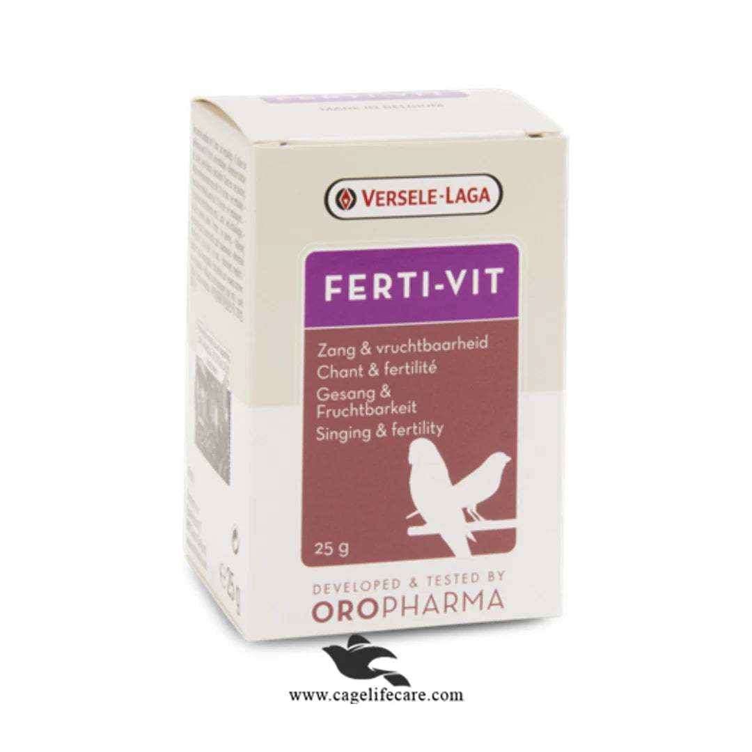 Ferti Vit – Fertility Supplement for Optimal Breeding Conditions in Birds 25g box and loose packings