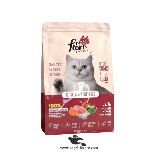 Flori Pet Cat Food – Chicken & Vegetable Formula - All Life Stages Nutrition