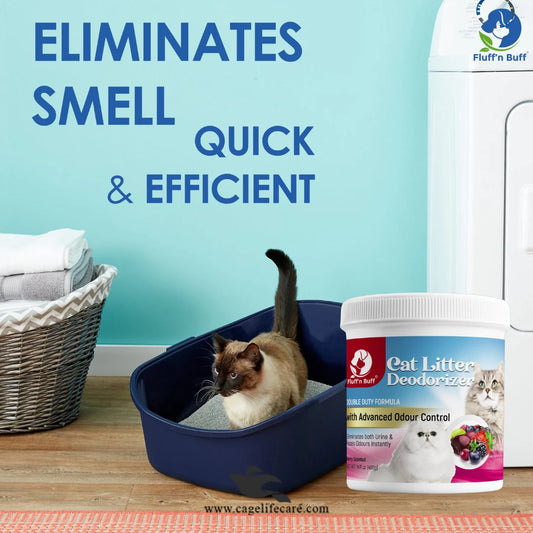 Fluff n Buff Cat Litter Deodorizer – Berry Scent 500g