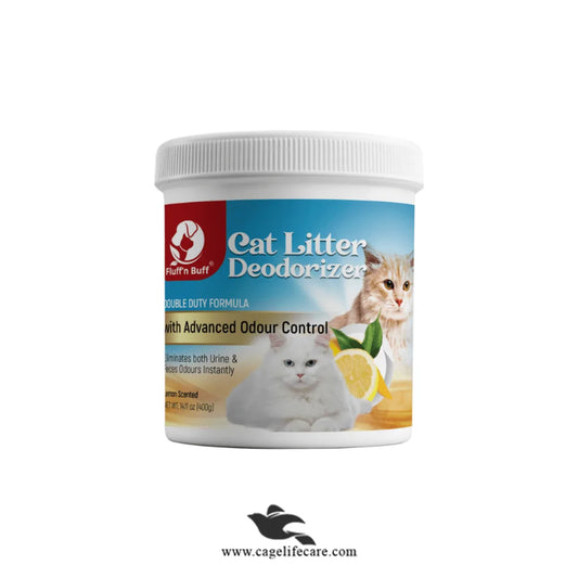 Fluff n Buff Cat Litter Deodorizer – Lemon Scent 500g