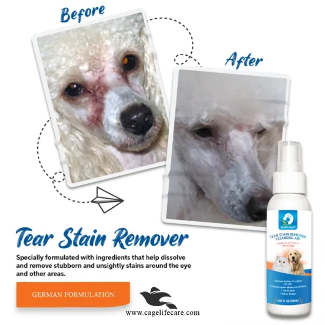 Fluff n Buff Tear Stain Remover For Cats & Dogs – 120 ml