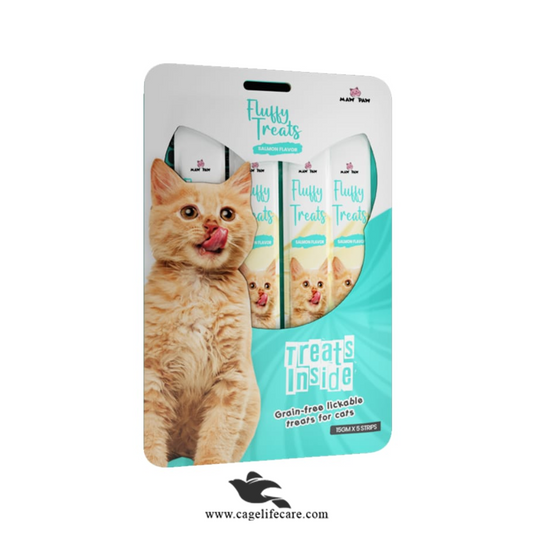 Fluffy Creamy Lickable Cat Treat – Salmon (Grain-Free 75g)