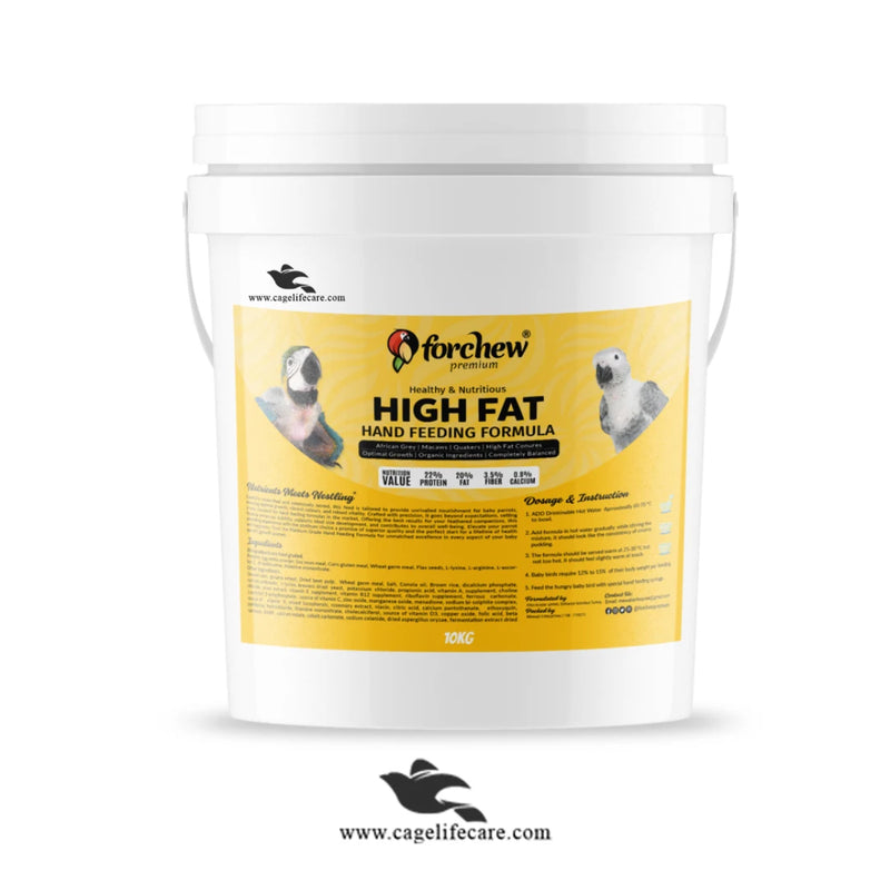 For Chew High Fat – Premium Hand Feeding Formula for Baby Birds