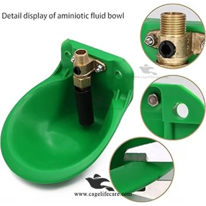 Goat Auto Drinker - 1L Automatic Water Bowl ( Brass Valve )