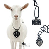 Goat & Sheep Black Leather Necklace (Taweez Style) – Square & Heart Shapes