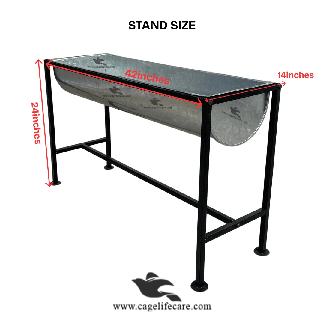 Goat & Sheep Open Bucket with Foldable Stand (12 Inch)