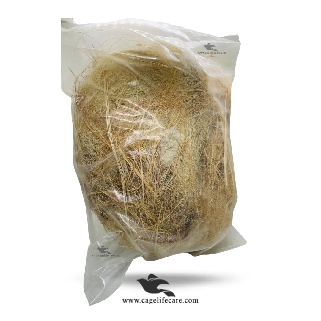 Golden Grass Fiber Nesting Packets for Birds - Imported