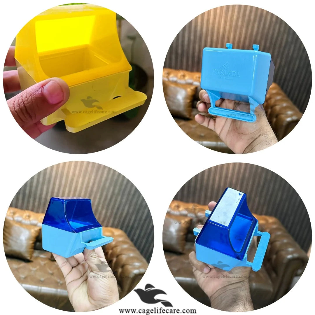 Grit-O-Feeder Pot For Grit For Birds all sides images