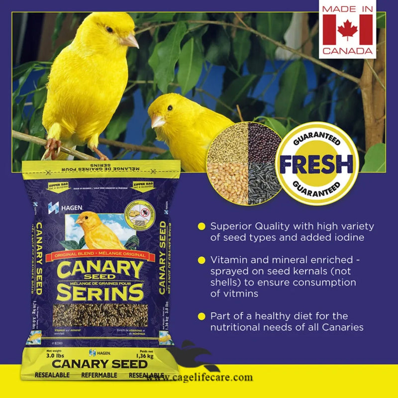 Hagen Canary Seed Mix – Vitamin & Mineral Enriched Premium Blend