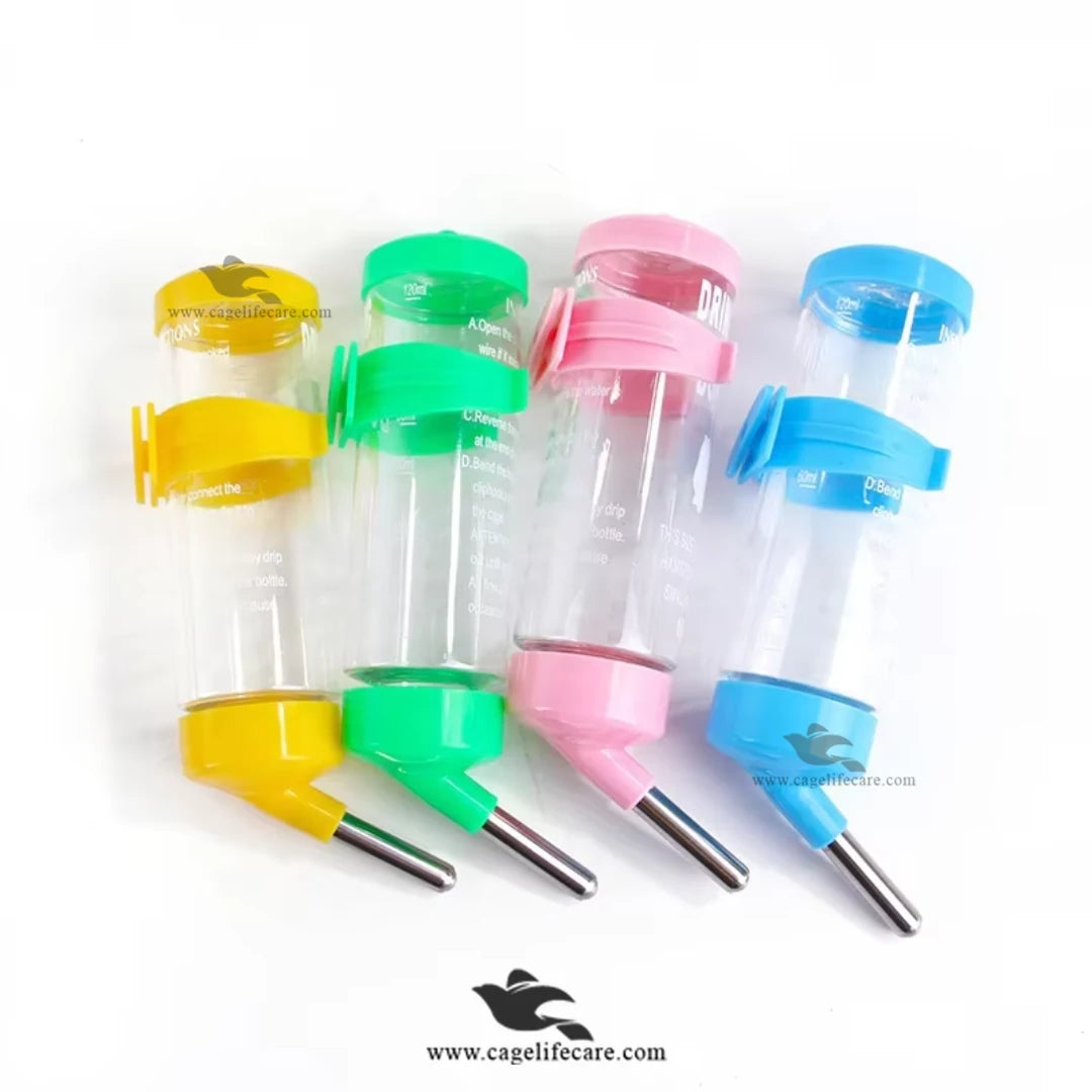 Hamster Water Bottle Drinker for Small Animals & Birds