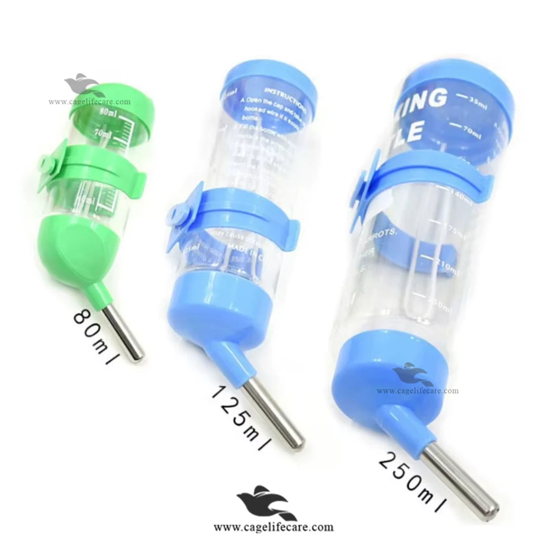 Hamster Water Bottle Drinker for Small Animals & Birds