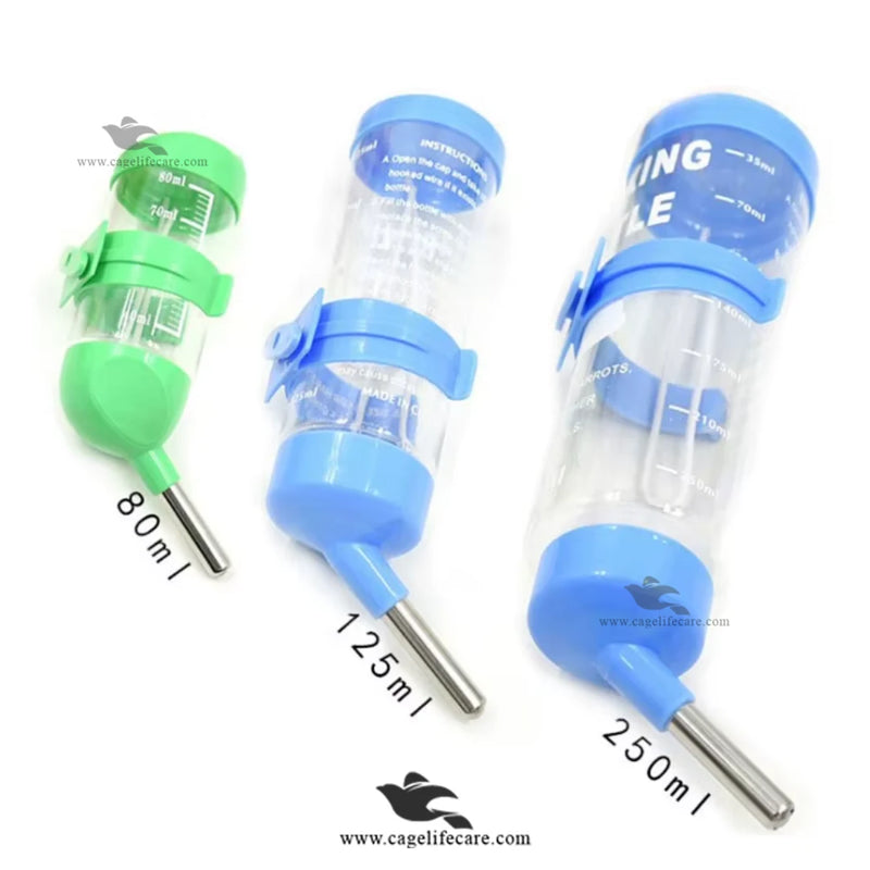 Hamster Water Bottle Drinker for Small Animals & Birds