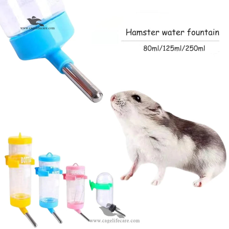 Hamster Water Bottle Drinker for Small Animals & Birds