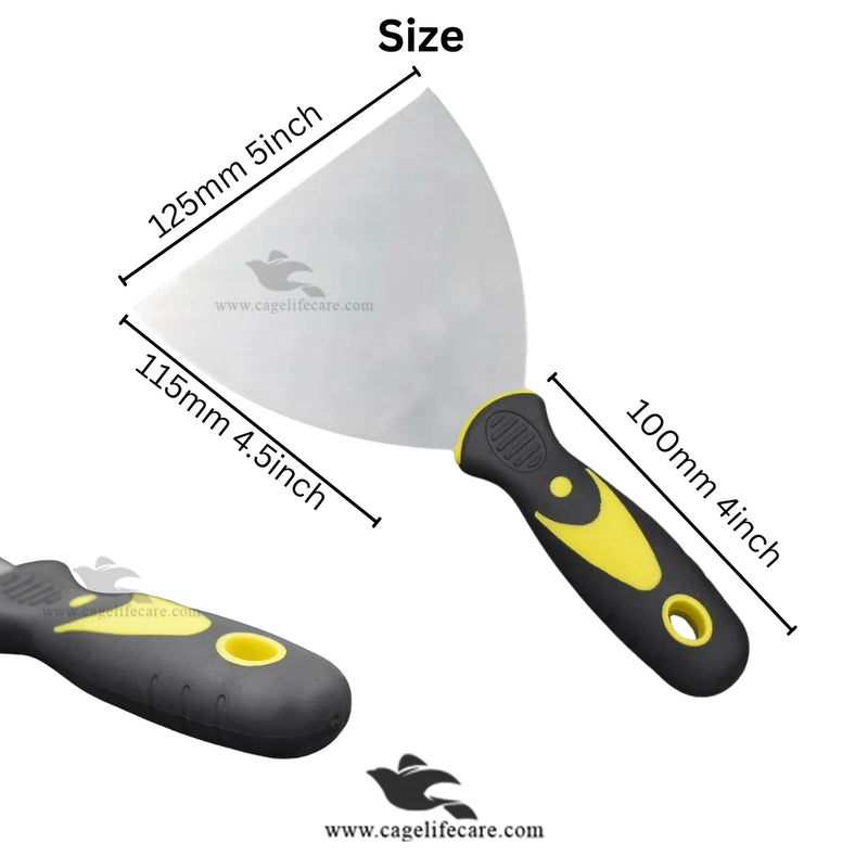 Handy Scraper 5-Inch - Stainless Steel Bird & Pets Cage Cleaner