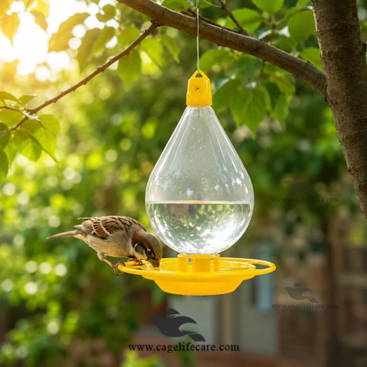 Hanging Bird Water Drinker 500ml for Aviaries and Wild Birds