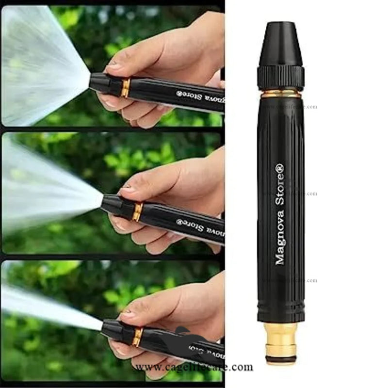 Heavy Duty Brass Water Pressure Nozzle — High Power Farm and Livestock Cleaning Spray Gun