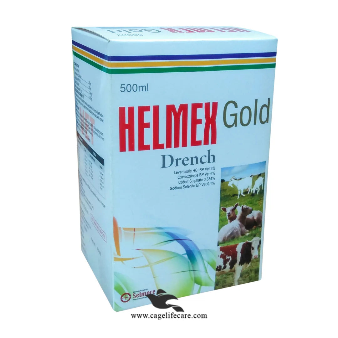 Helmex Gold Drench – Broad-Spectrum Dewormer for Cattle, Sheep & Goats